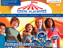 Tablet Screenshot of circusplayhouse.com
